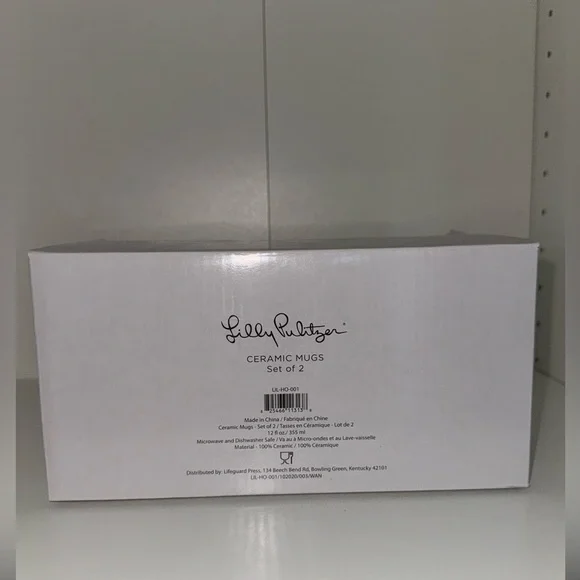 NWT Lilly Pulitzer Ceramic Mugs Set of 2 - Picture 14 of 14